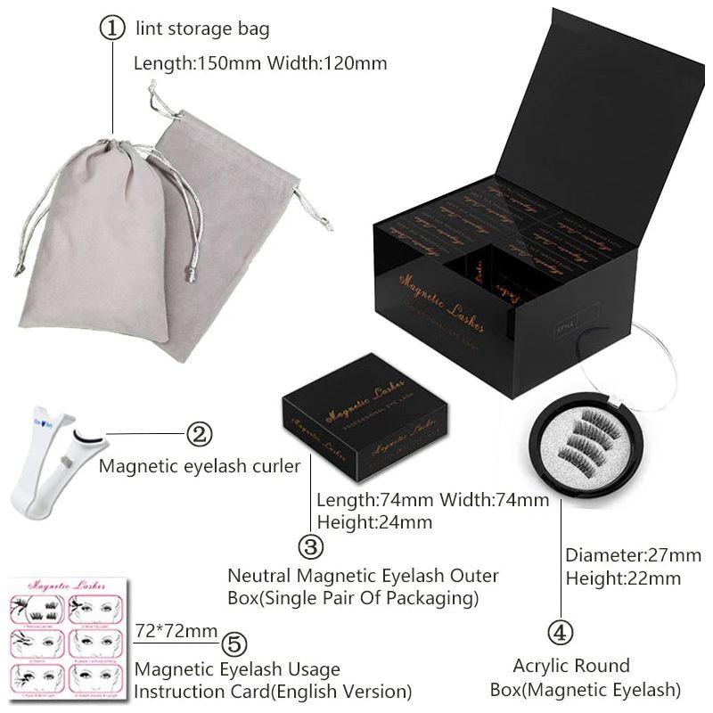 Natural Magnetic Eyelashes - Glam Global UKGlam Global UK
