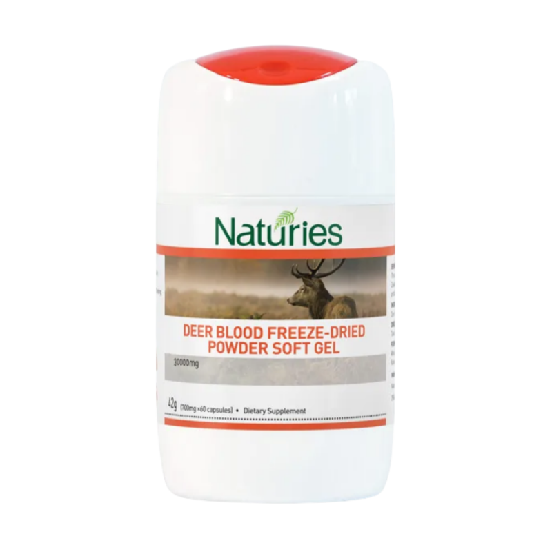 Naturies Ciervo Sangre Liofilizada en Polvo – 60 Cápsulas | Tónico Natural Premium de Nueva Zelanda