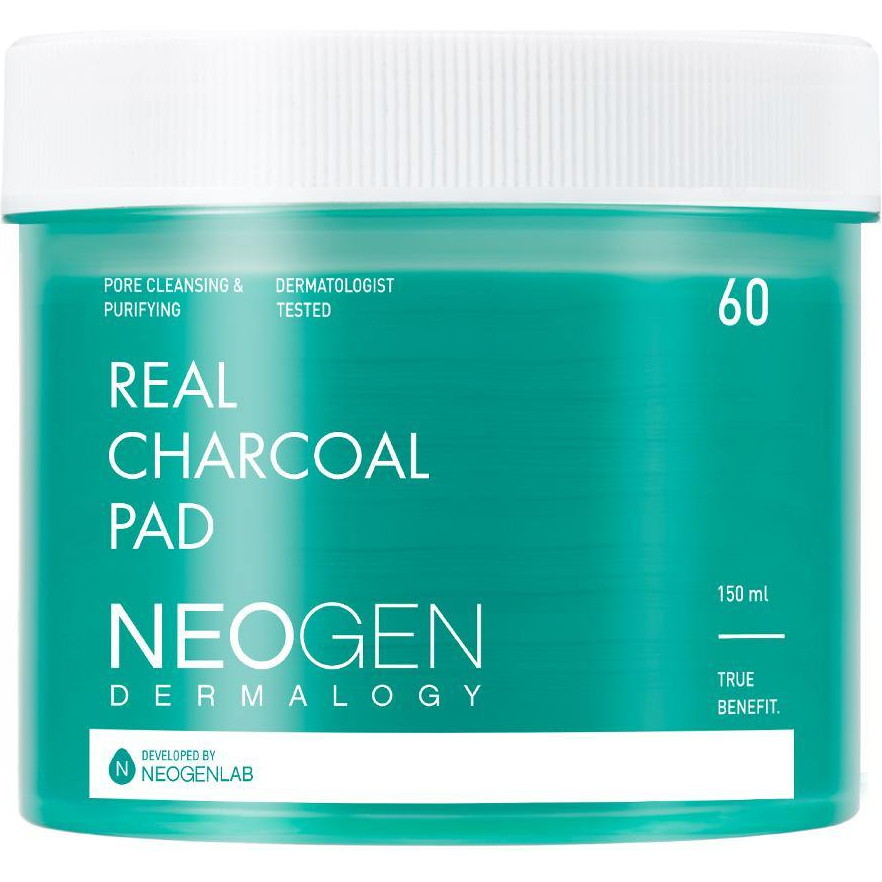 NEOGEN Dermalogy Real Charcoal Pad 60 Sheets - Glam Global UKNEOGEN