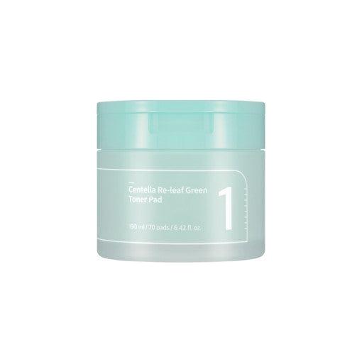 numbuzin No.1 Centella Re - Leaf Green Toner Pad (70 Pads) | Soothing & Refreshing Care - Glam Global UKnumbuzin
