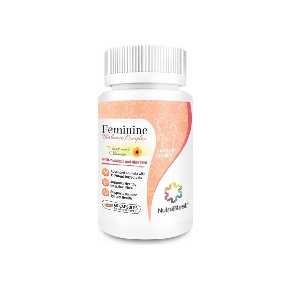 NutraBlast Feminine Balance Complex (60 Capsules) Vaginal Probiotics - Glam Global UKNutraBlast