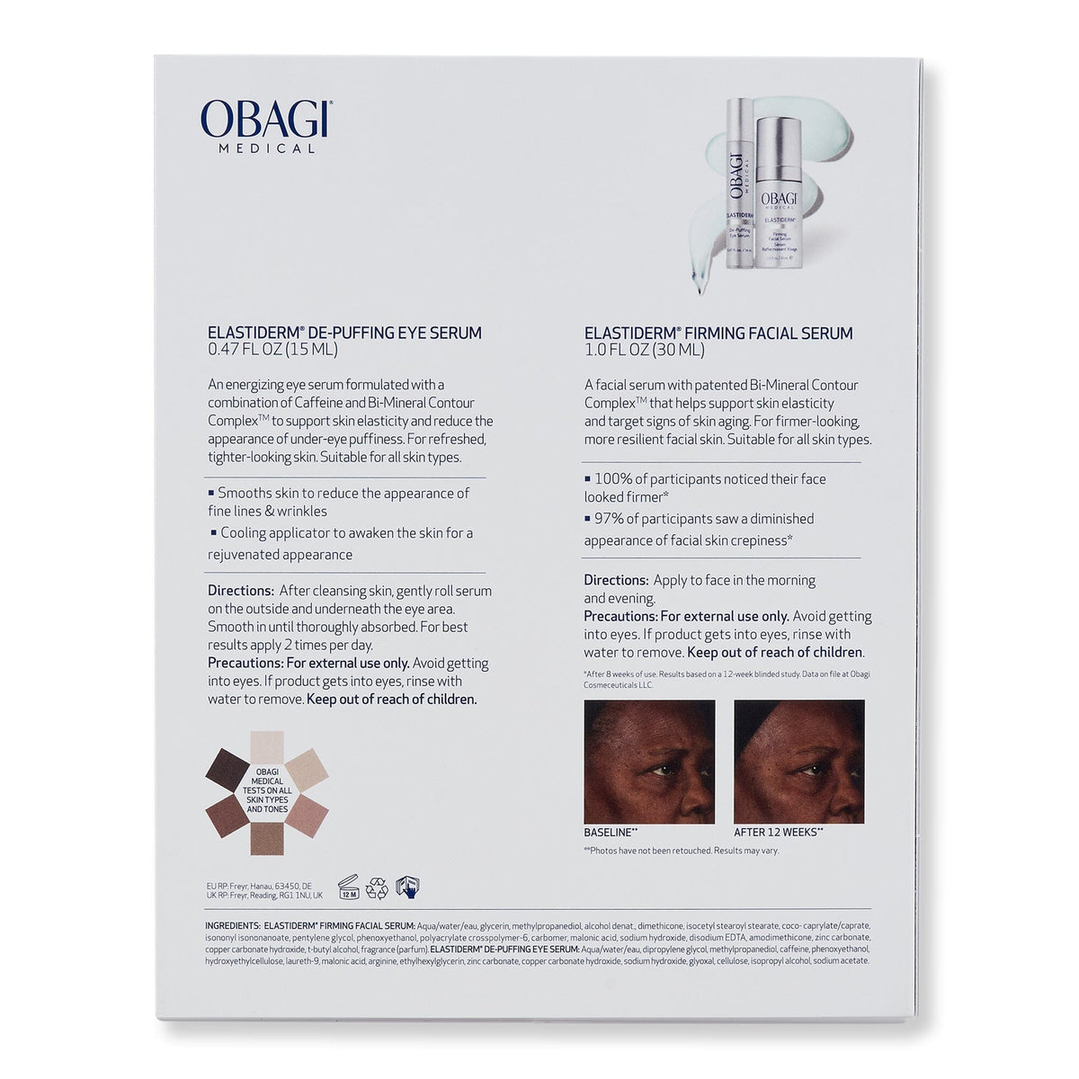 Obagi ELASTIderm Face and Eye Serum Kit