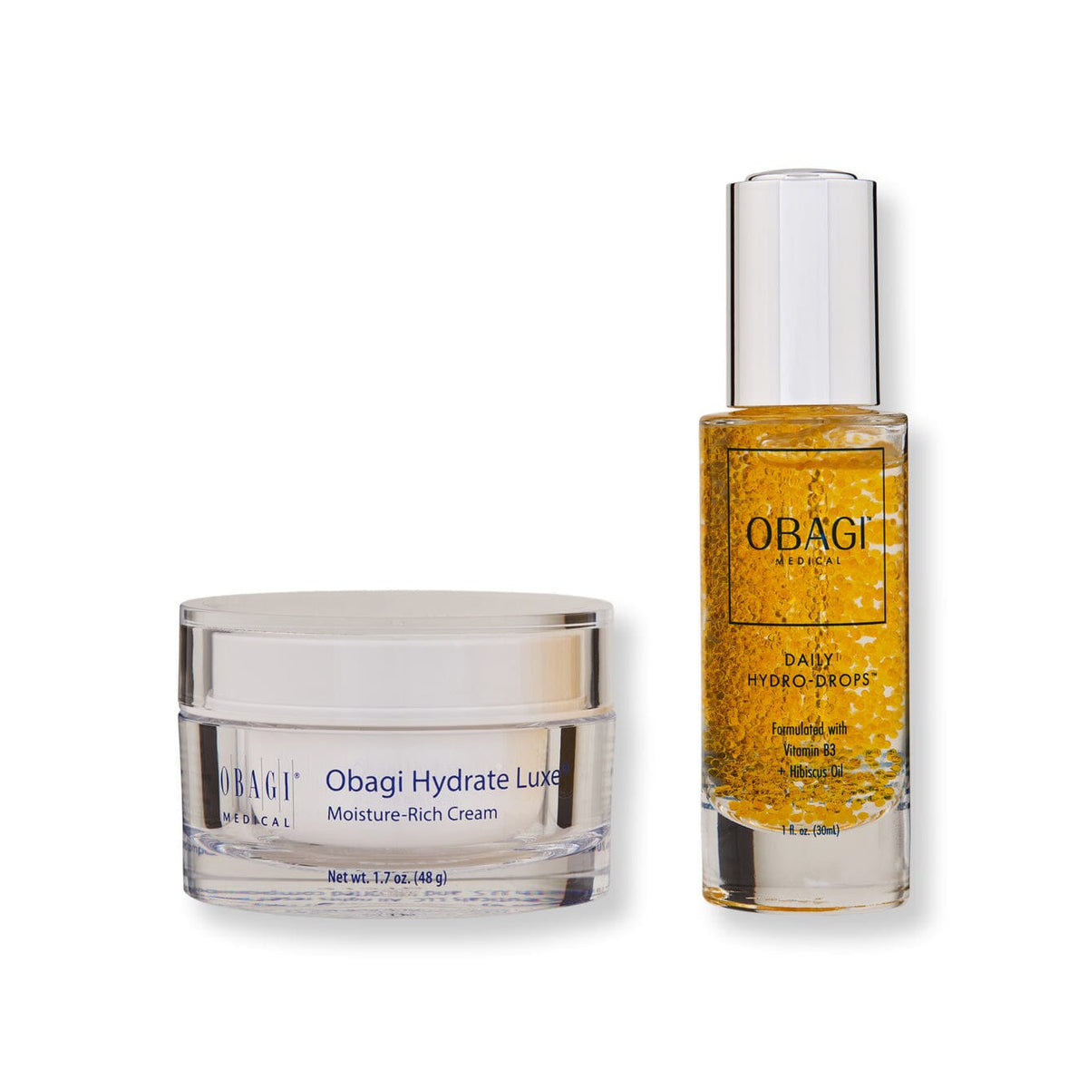 Obagi Hydrate Luxe 48g & Daily Hydro-Drops 30ml Duo