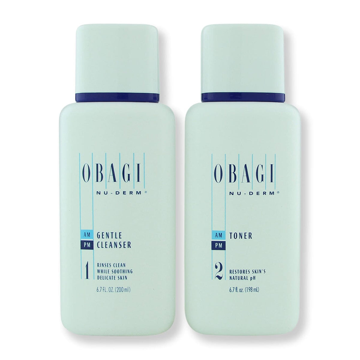 Obagi Nu-Derm Gentle Cleanser 198ml & Toner 198ml Duo