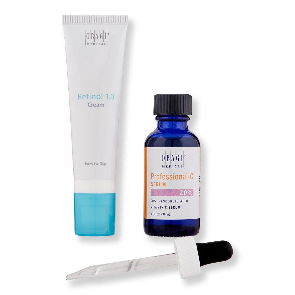 Obagi Professional-C Serum 20% 30ml & Obagi360 Retinol 1.0 28g Duo