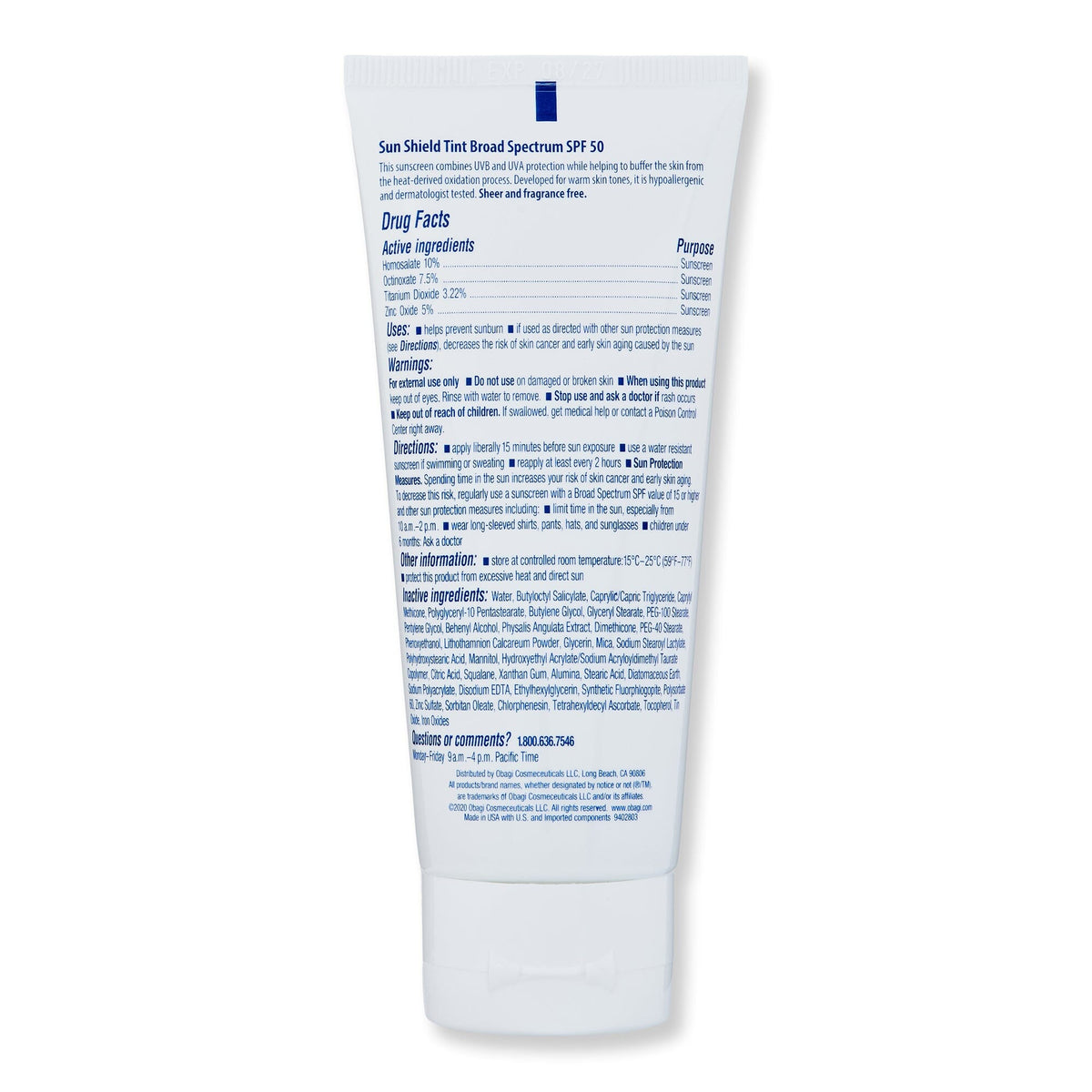Obagi Sun Shield Tint Broad Spectrum SPF 50 Warm – 85g