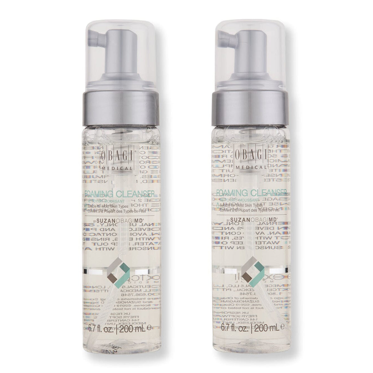 Obagi SuzanObagiMD Foaming Cleanser 198ml – 2 Pack