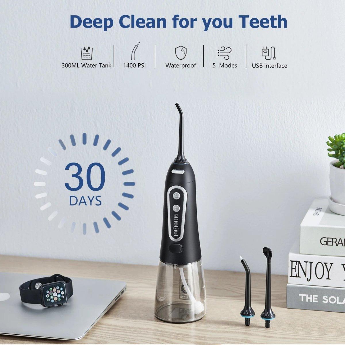 Oral Irrigator USB Rechargeable Water Flosser – Achieve a Brighter Smile Anytime, Anywhere - Glam Global UKGlam Global UK