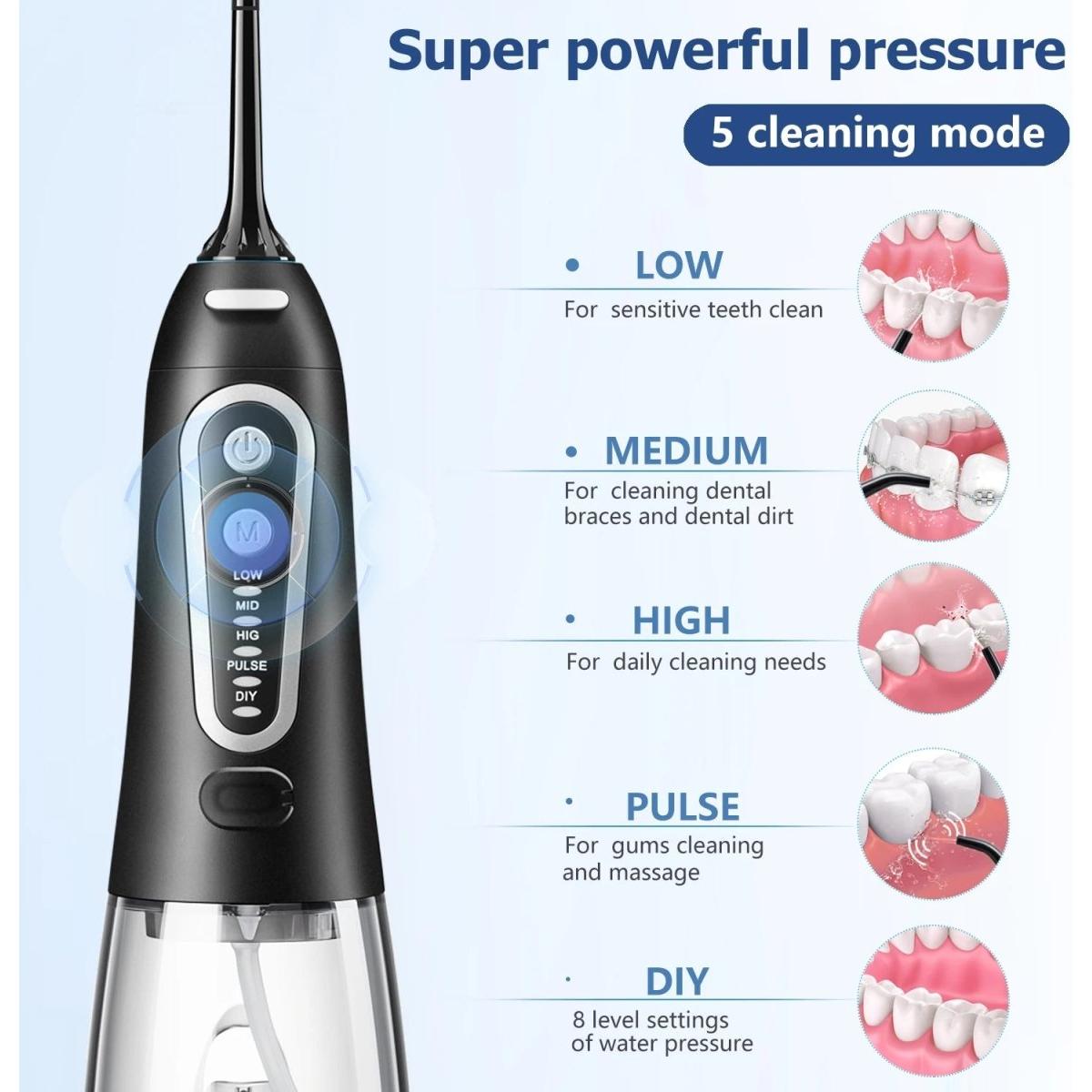 Oral Irrigator USB Rechargeable Water Flosser – Achieve a Brighter Smile Anytime, Anywhere - Glam Global UKGlam Global UK