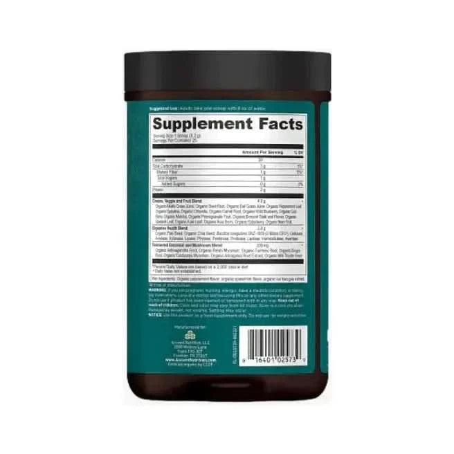 Ancient Nutrition Organic SuperGreens - Mint - 25 Servings - Glam Global UKAncient Nutrition