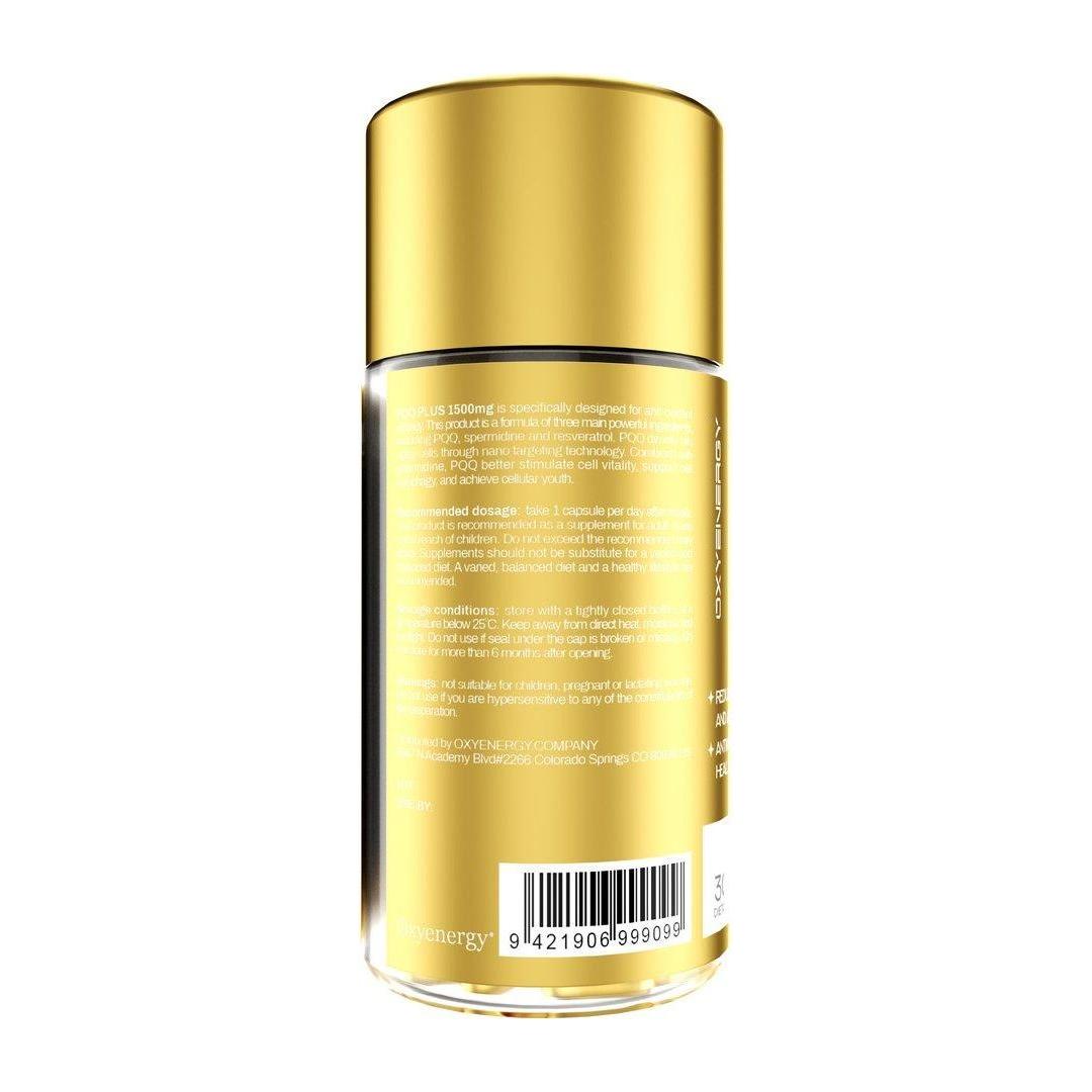 OXYENERGY PQQ Plus 1500mg Capsules - Glam Global UKOXYENERGY