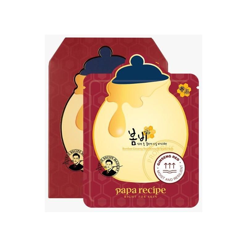 papa recipe Bombee Ginseng Red Honey Oil Mask Pack Set 20g x 10 pcs - Glam Global UKpapa recipe