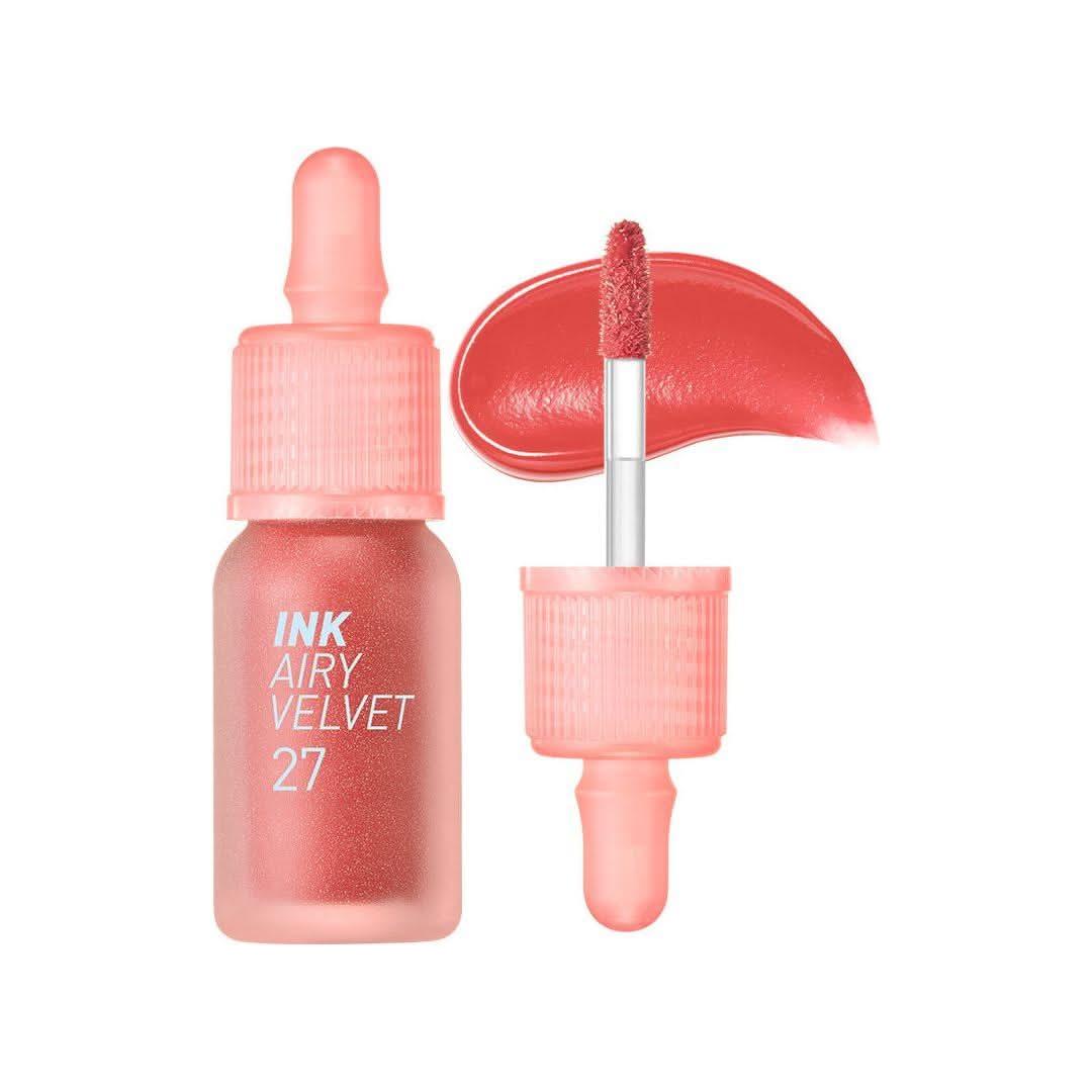 peripera Ink Airy Velvet - 4g (NEW Shades #26~#30) | Vivid & Subtle Liquid Lip Tint - Glam Global UKperipera