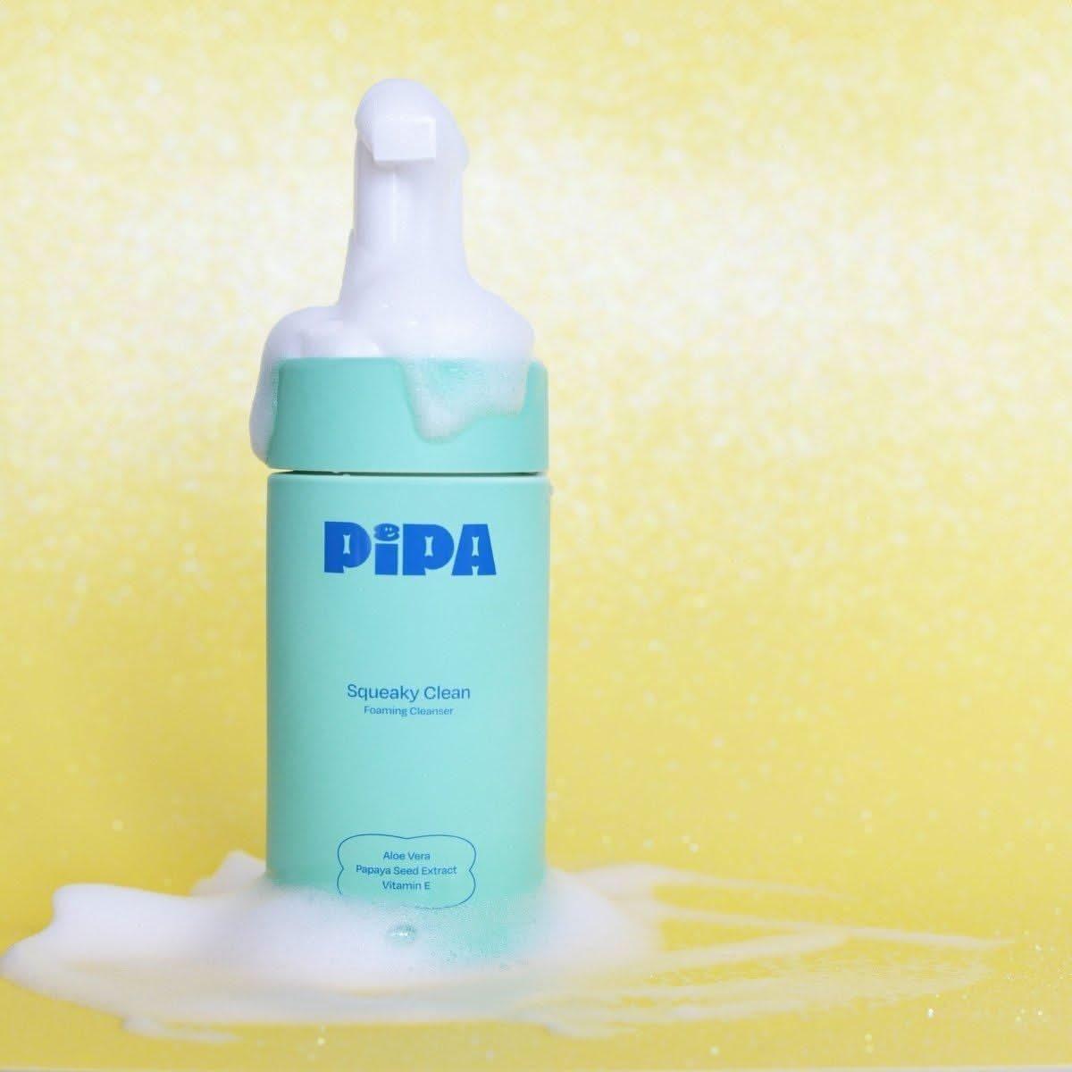 Pipa Skin Care Squeaky Clean - Gentle Facial Cleanser | Aloe Vera & Papaya Seed - Glam Global UKPipa Skin Care