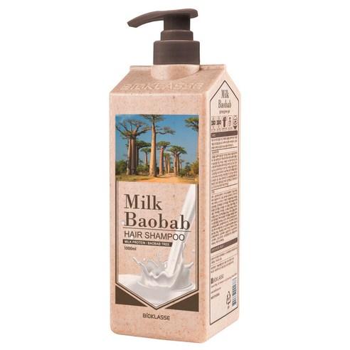 BIOKLASSE CHAMPÚ CAPILAR LECHE BAOBAB – Almizcle Blanco 1000ml | Hidratación Profunda y Nutrición del Cuero Cabelludo