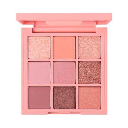 3CE Paleta de Sombras de Ojos Multi Color – Beach Muse 8.1g | Paleta de Sombras de Ojos Rosa Suave y Coral de 9 Tonos