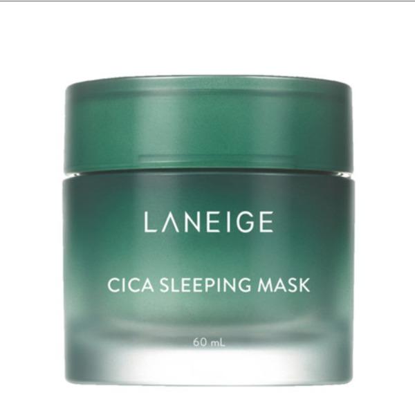 Laneige Cica Sleeping Mask 60ml – Mascarilla reparadora de barrera nocturna con extracto de levadura de bosque para pieles sensibles y estresadas