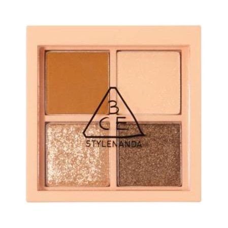 3CE Mini Multi Eye Color Palette 3.5g – Almond Fudge | Tonos neutros para looks de ojos sin esfuerzo