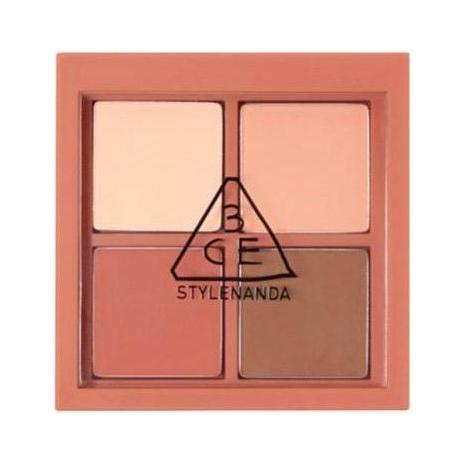 Paleta de sombras de ojos 3CE Mini Multi – #Rose Latte | Sombras de ojos mate suaves en tonos neutros de rosa romántico