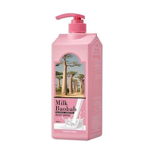 BIOKLASSE LECHE BAOBAB Gel de Ducha – 1000ml | Limpieza Nutritiva y Lujosa Fragancia de Rosa Damascena