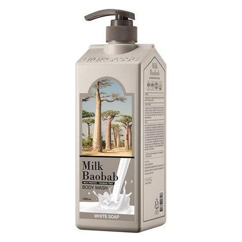 BIOKLASSE MILK BAOBAB Gel de Ducha – 1000ml | Limpieza Suave y Fragancia Duradera a Jabón Blanco