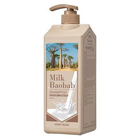 BIOKLASSE CHAMPÚ CAPILAR LECHE BAOBAB 1000ml – Almizcle Marfil | Cuidado Nutritivo y con pH Equilibrado