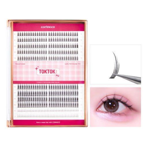 CORINGCO Toktok-Hara Wink Pestañas Postizas (Set Mixto, 292uds) | Perfección de Pestañas Personalizable para Cada Estilo