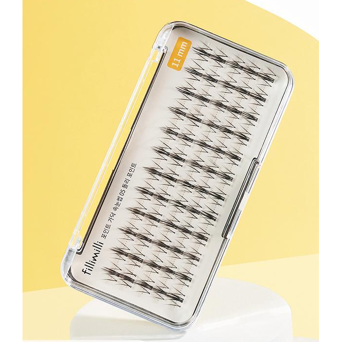Pestañas postizas Fillimilli Point Piece (11mm) – Dolly Point (60 uds.) | Efecto de muñeca con ojos grandes