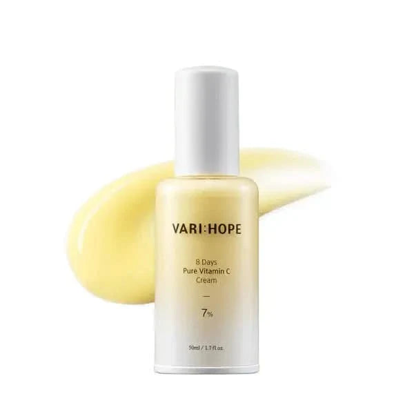 VARIHOPE 8 Days Crema de Vitamina C Pura 50ml | Hidratante Iluminadora y Antiedad