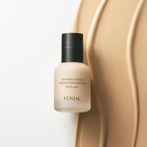 YUNJAC Base de Maquillaje Líquida con Acabado Natural SPF50+ PA++ - 40ml | Cobertura Hidratante y Radiante