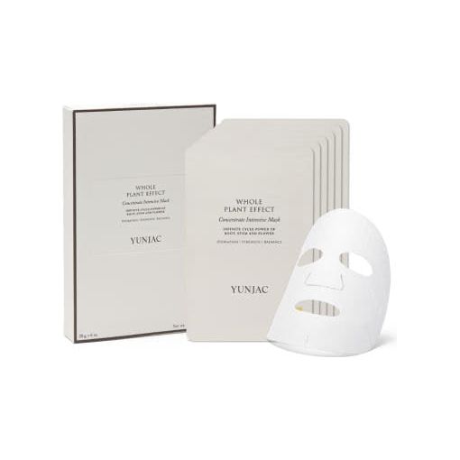 YUNJAC Concentrado Mascarilla Intensiva Efecto Planta Completa - 20g × 6 Unidades | Hidratación Profunda y Revitalización