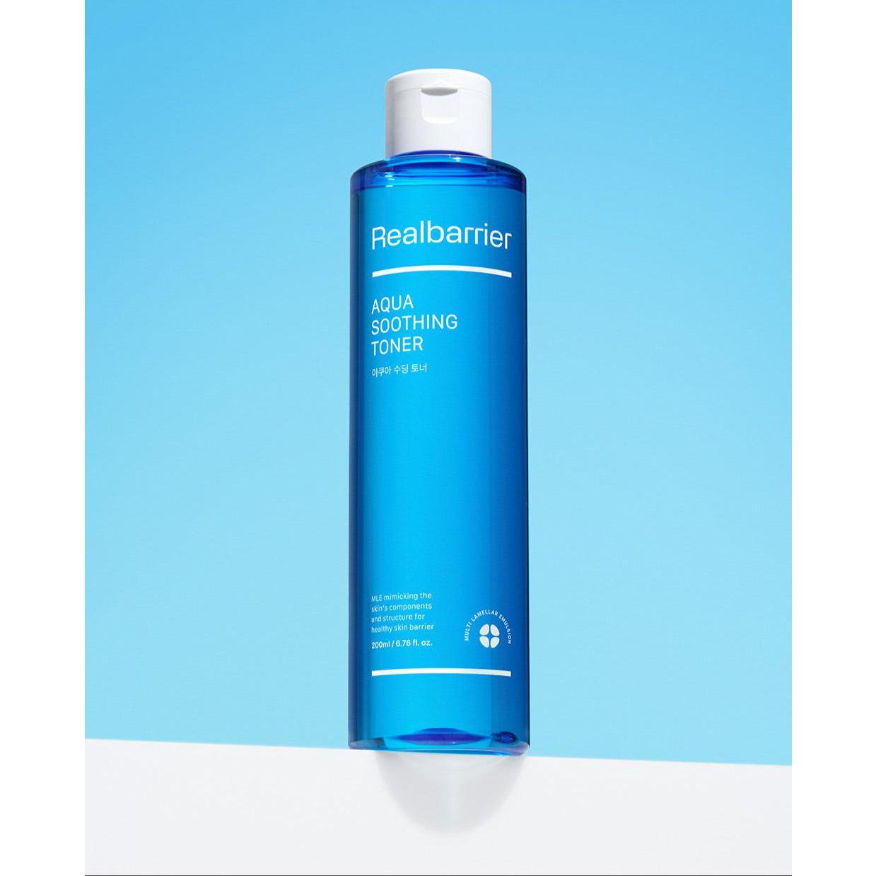Real Barrier Aqua Soothing Toner – 190ml | Calma, Refresca e Hidrata con 5x Ácido Hialurónico