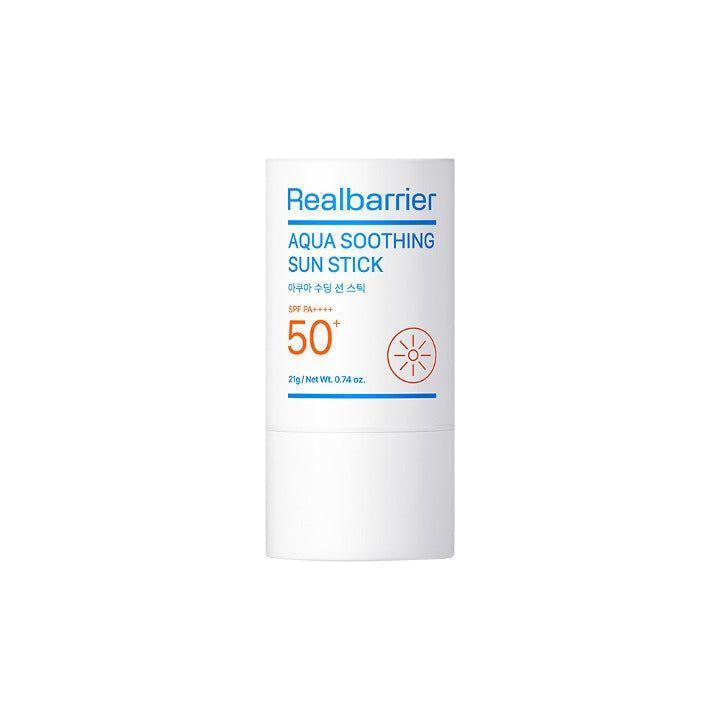 Real Barrier Aqua Soothing Sun Stick – 19g | Protector solar hidratante SPF 50+ con 10x ácido hialurónico