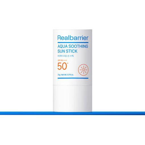 Real Barrier Aqua Soothing Sun Stick – 19g | Protector solar hidratante SPF 50+ con 10x ácido hialurónico