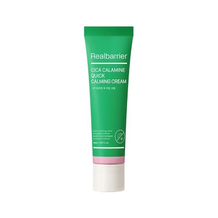 Real Barrier Cica Calamine Quick Calming Cream – 30ml | Crema calmante de acción rápida para el enrojecimiento, los brotes y la piel sensible