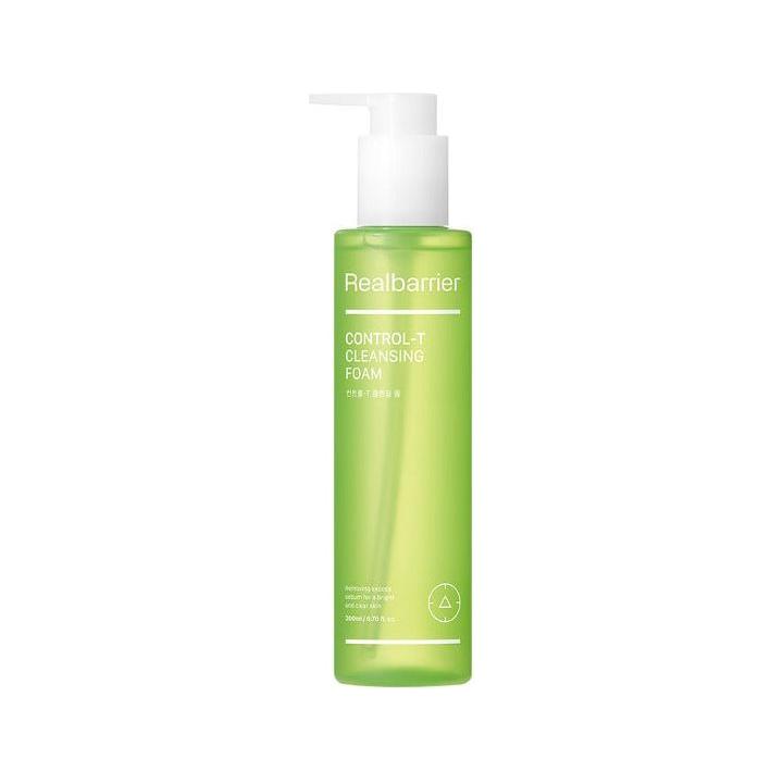 Real Barrier Control-T Cleansing Foam – 120ml | Espuma Limpiadora Purificante para Piel Grasa y con Tendencia Acneica