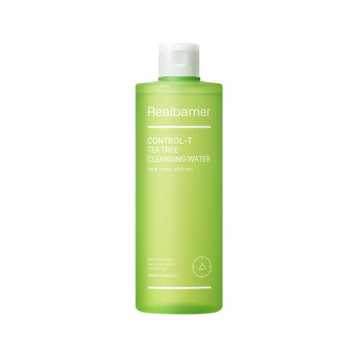 Real Barrier Control-T Tea Tree Cleansing Water – 400ml | Limpiador micelar suave y antiacné
