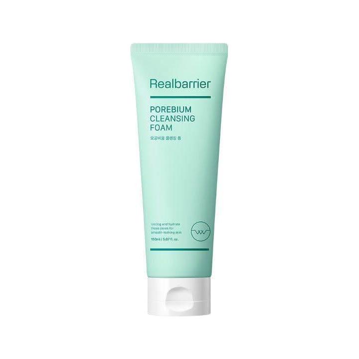 Real Barrier Porebium Espuma Limpiadora – 120ml | Limpiador Profundo de Poros para Piel Grasa y Mixta