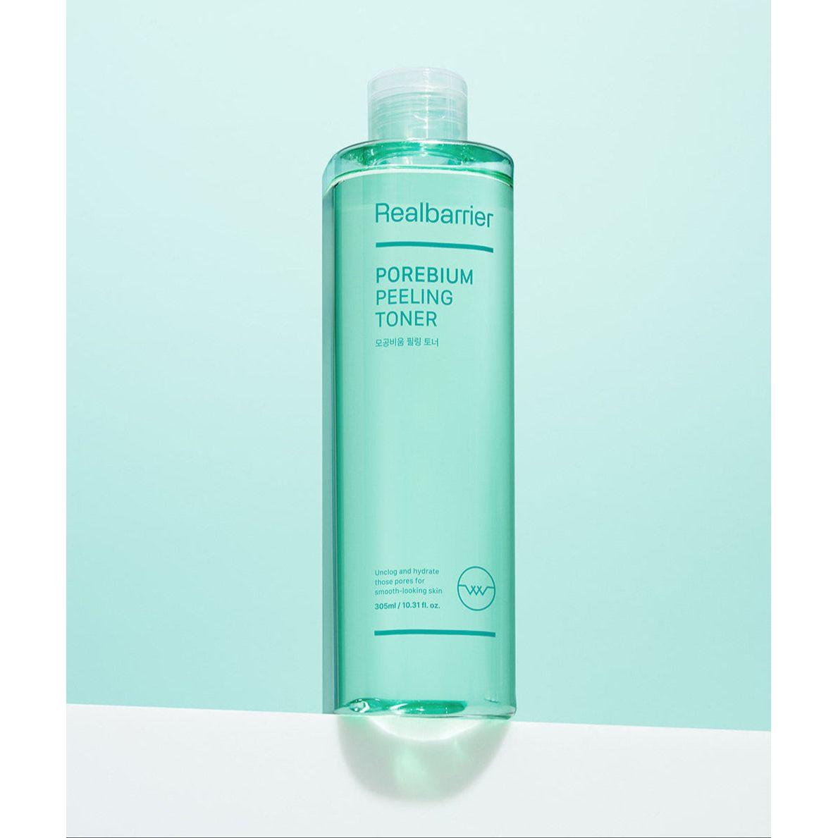 Tónico Exfoliante Porebium de Real Barrier – 200ml | Tónico 3 en 1: Exfoliante, Minimizador de Poros e Hidratante