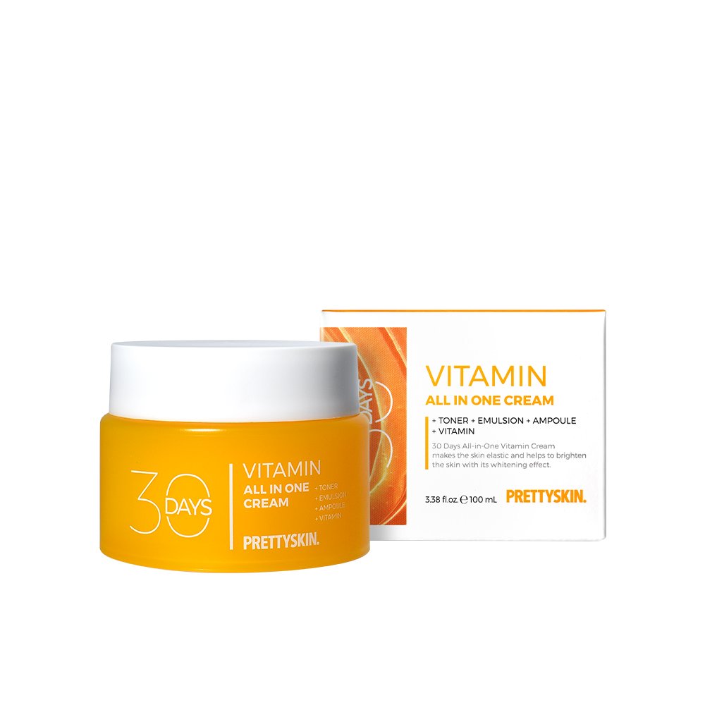 PRETTYSKIN All-in-One Vitamin Cream 100ml | Brightening Moisturiser