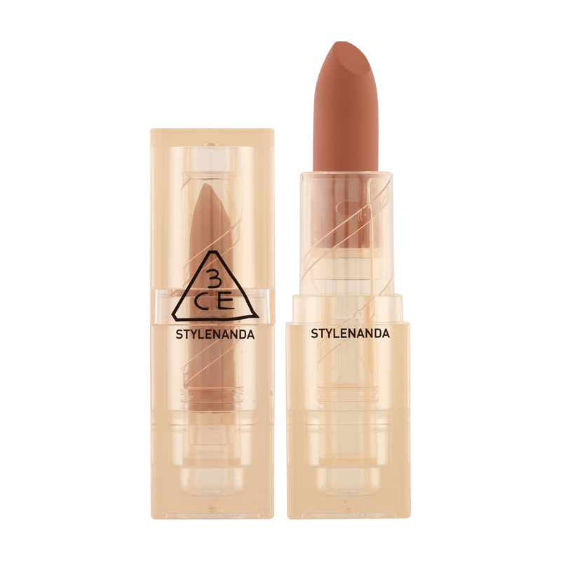 3CE Soft Matte Lipstick 3.5g – Warmish Move | Color Mate Aterciopelado, Ligero y Atrevido