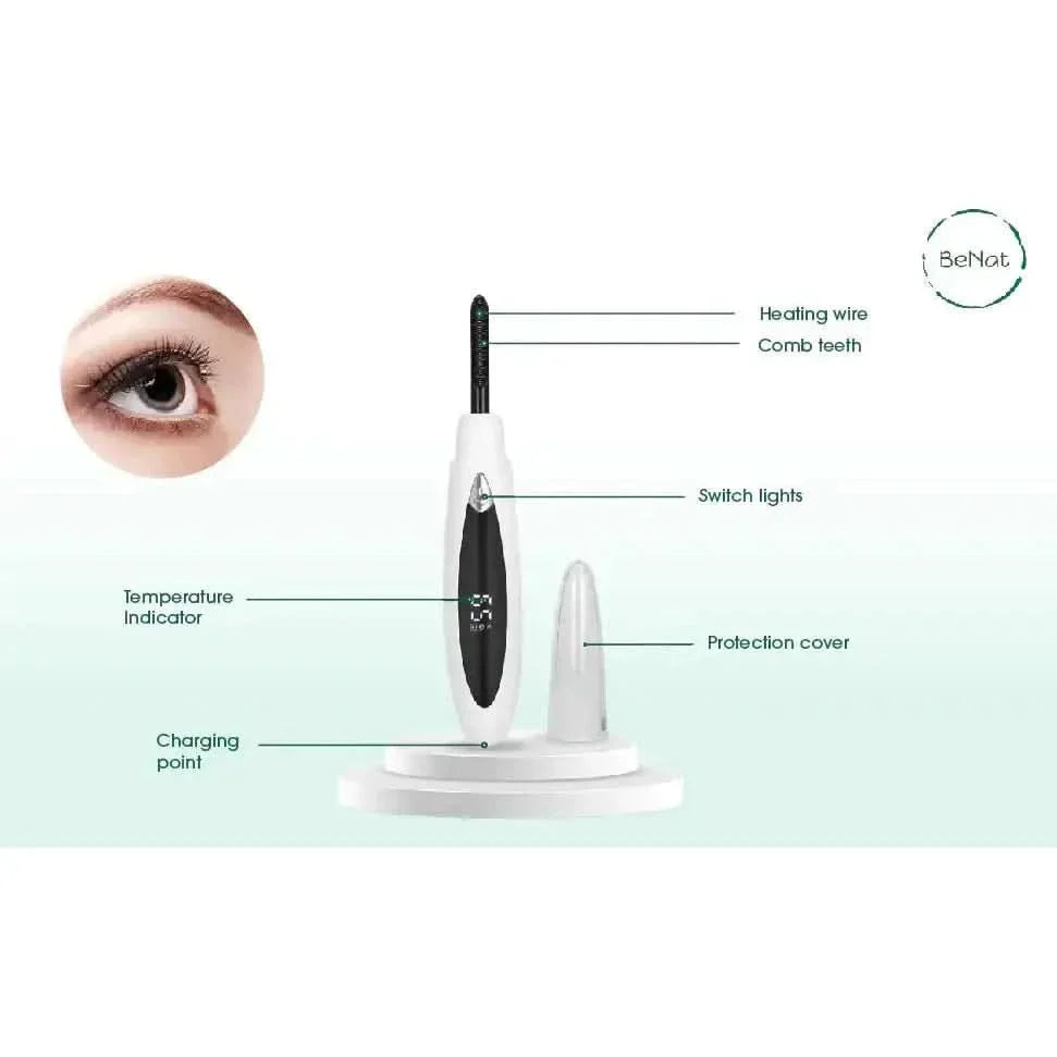 Rechargeable Electric Eyelash Curler – Long - Lasting Natural Lash Curl - Glam Global UKGlam Global UK