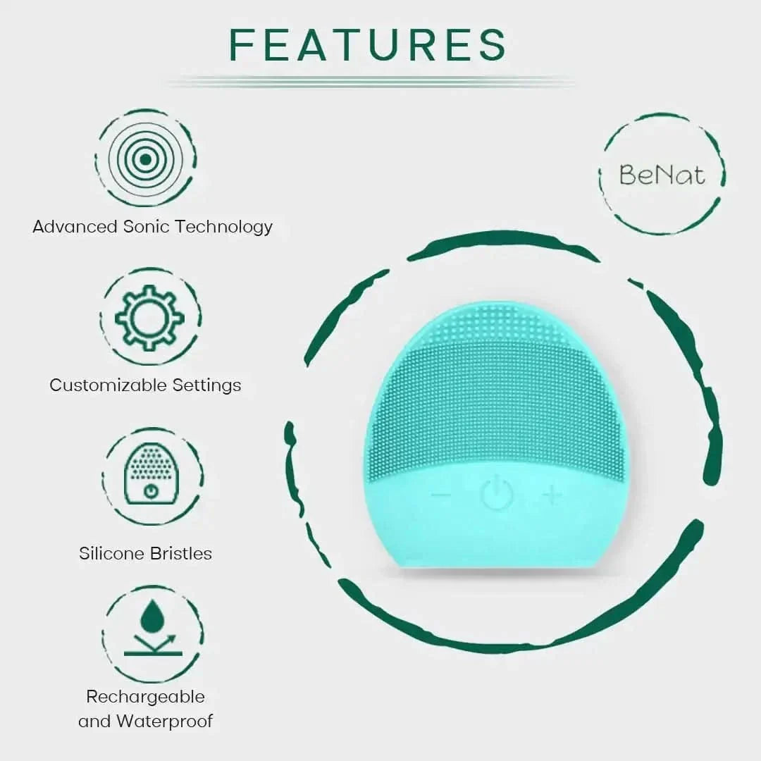 Rechargeable Facial Cleansing Brush - Glam Global UKGlam Global UK