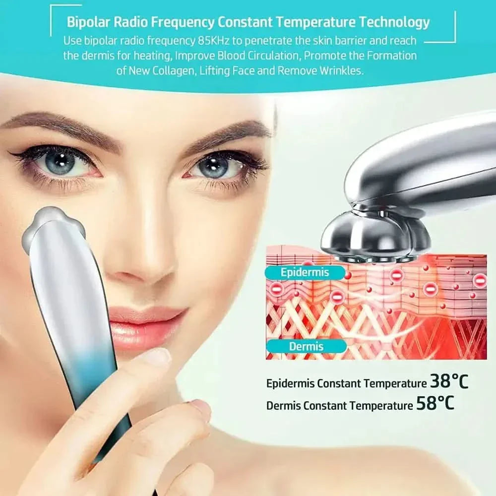 RF Microcurrent Device – Lift, Firm, and Rejuvenate for Youthful Skin - Glam Global UKGlam Global UK