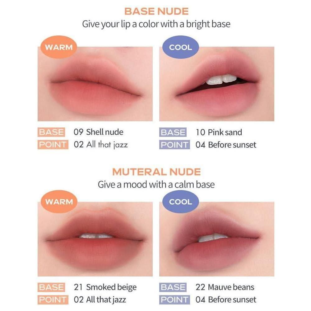 rom&nd ZERO MATTE LIPSTICK New Muteral Nude - Glam Global UKrom&nd