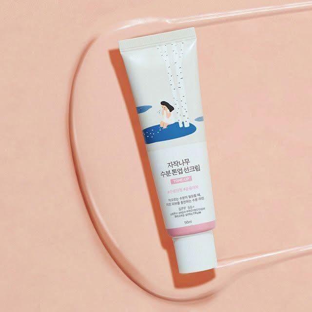 Round Lab Birch Juice Moisturizing Tone Up Sunscreen - 50ml | SPF 50+ PA++++ | Hydrating & Radiant Finish - Glam Global UKRound Lab