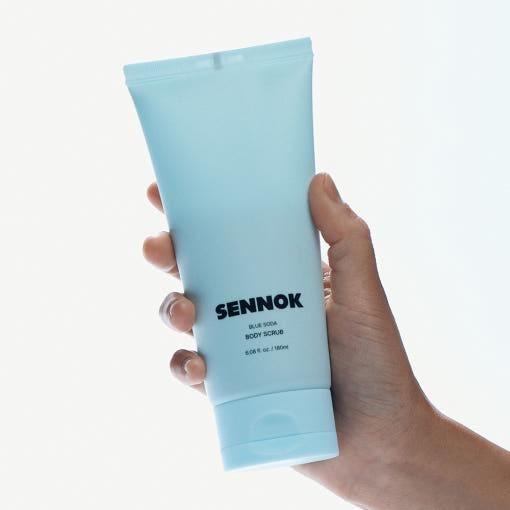SENNOK Blue Soda Body Scrub - 180ml | Exfoliating & Hydrating Care - Glam Global UKSENNOK