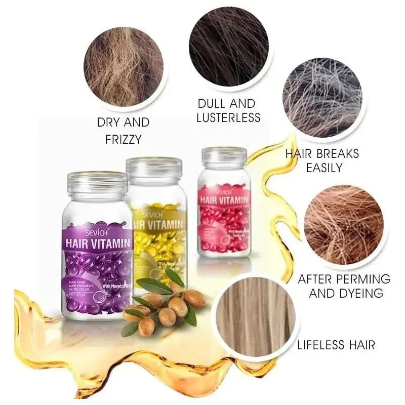 Sevich Hair Vitamin Capsules Boost Hair Health & Achieve Gorgeous Locks - Glam Global UKSevich