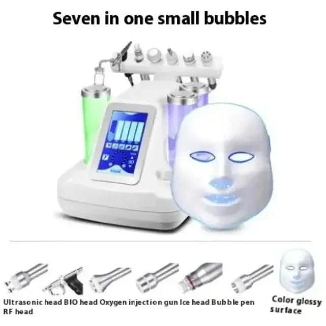 Skin Rejuvenation Mask Beauty Device Cleaner – 5 - in - 1 to 12 - in - 1 Ultrasonic & Light Therapy for Glowing Skin - Glam Global UKGlam Global UK
