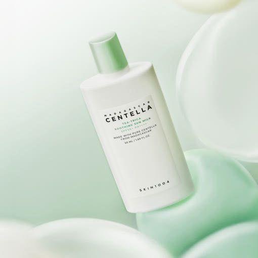 SKIN1004 Madagascar Centella Tea - Trica Soothing Sun Milk SPF 50+ PA++++ (50ml) - Glam Global UKSKIN1004
